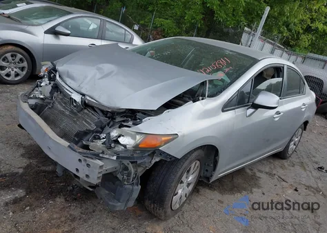 2012 Honda Civic Lx из США, поврежденный, VIN 2HGFB2F56CH560545